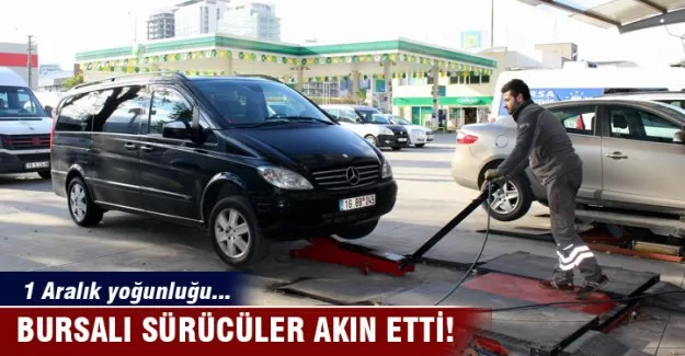 Lastikçilerde 1 aralık yoğunluğu