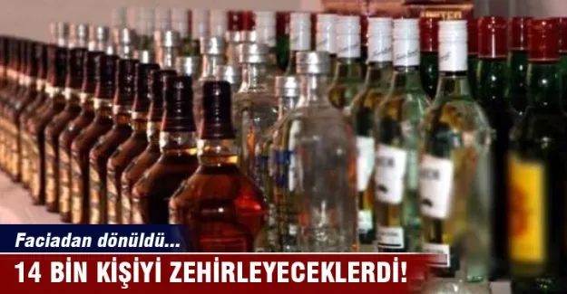 Tekirdağ'da sahte içki operasyonu