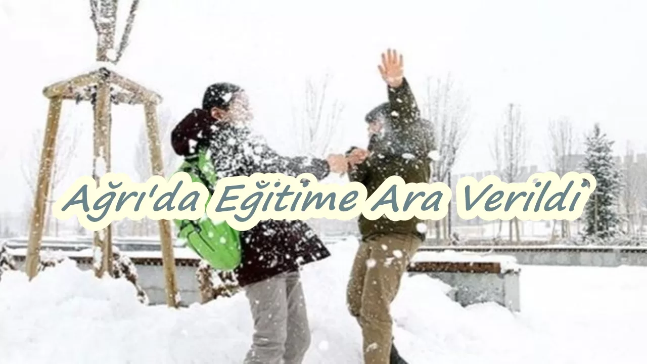 Ağrı'da Kar Engeli: 5 İlçede Köy Okullarında Eğitime Ara
