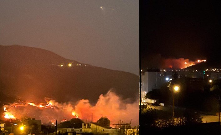 Hatay'da orman yangını! Alevler yerleşim yerlerini tehdit ediyor