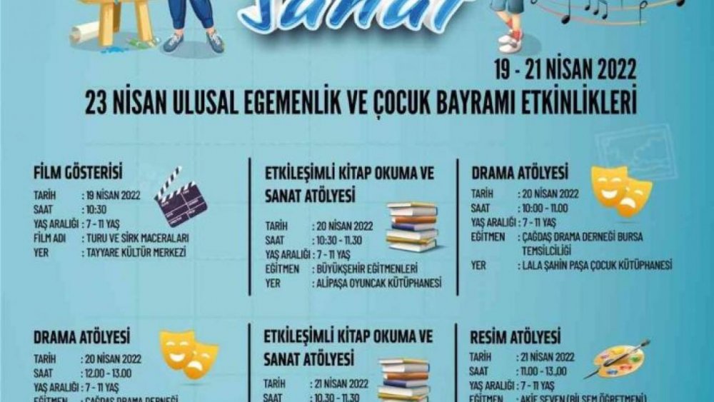 Bursa, 23 Nisan Ulusal Egemenlik ve Çocuk Bayramı'na hazır