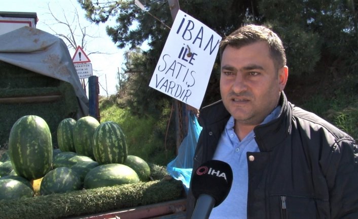 IBAN üzerinden karpuz satışı! 'Satışları ikiye katladık'