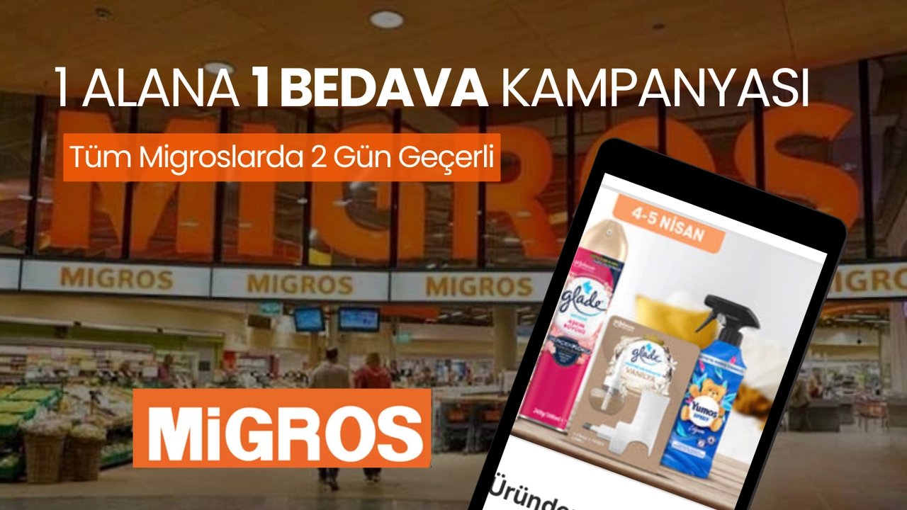 Migros bayram öncesi akılları aldı! 1 alana 1 bedava kampanyası yeniden başladı! Vatandaş akın etti