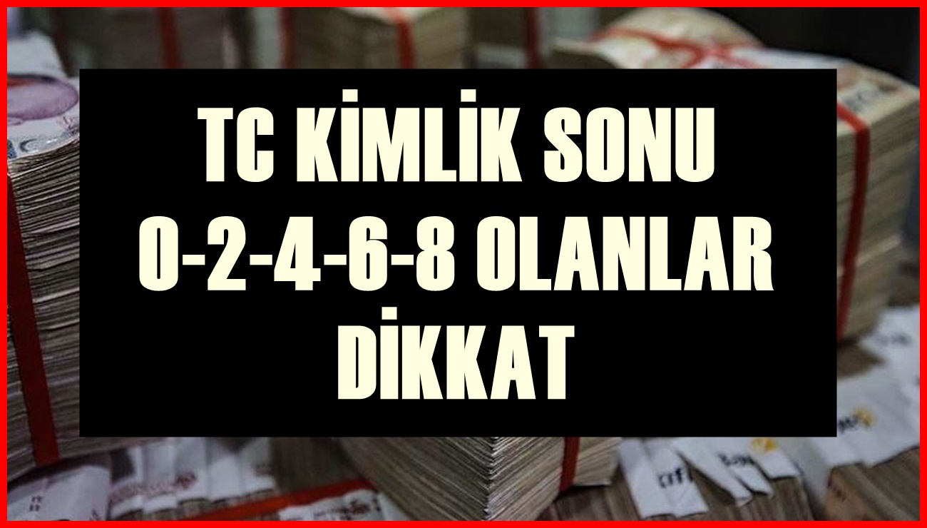 TC Kimlik Son Rakamları 0-2-4-6-8 Olanlar İçin ÖDEME Haberi Geldi! 16000 TL IBAN Numarasına Yatırın!