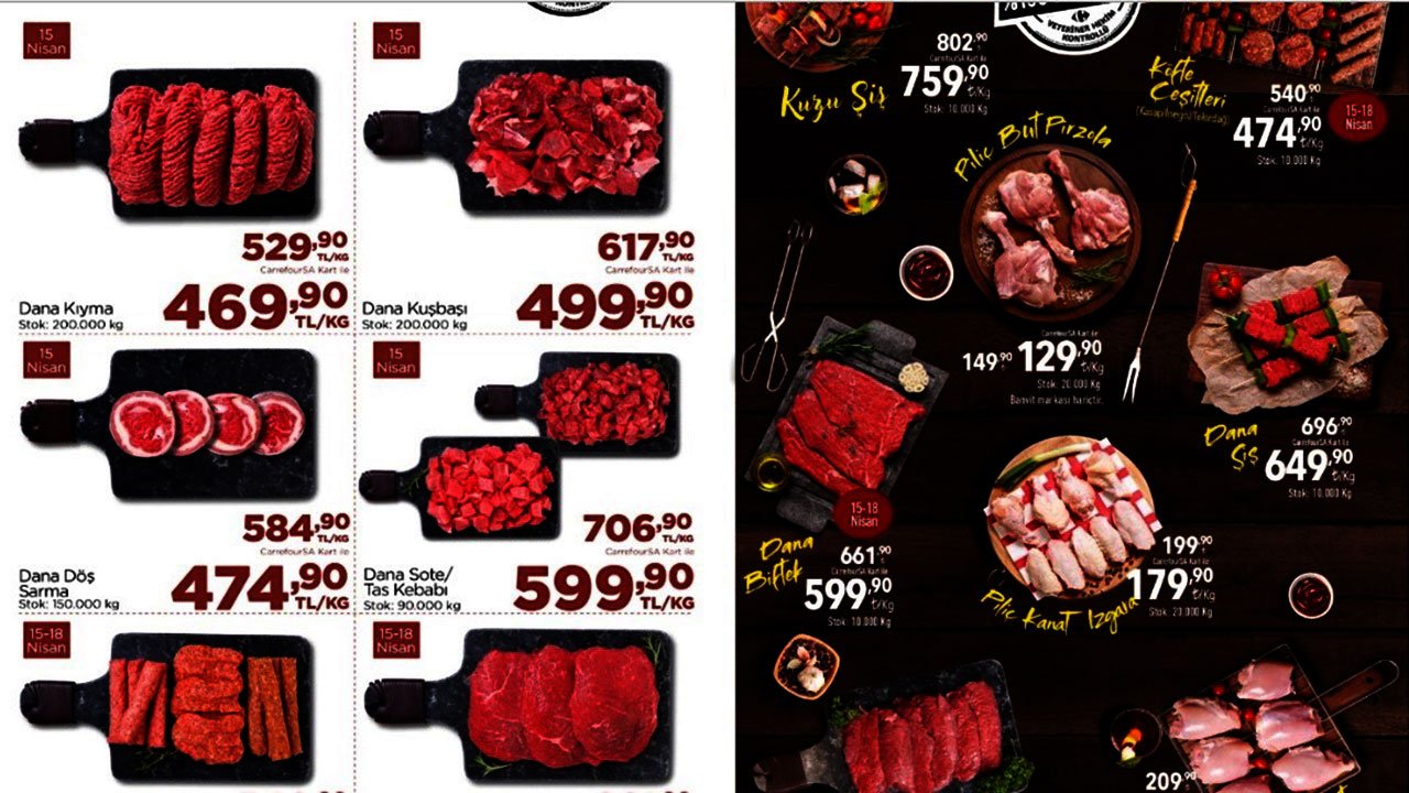 Carrefoursa'da et fiyatları dibi gördü! Vatandaş akın akın gidiyor! 129,90 TL'den satılıyor