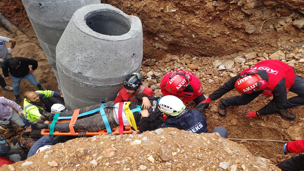 Bodrum'da İnşaat Alanında Toprak Kayması: 2 İşçi Yaralandı
