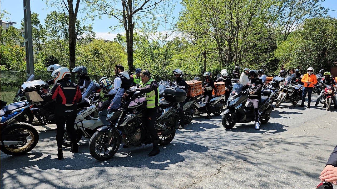 Motosiklet Sürücüleri Oğuz Murat Aci İçin Adalet Sürüşü Gerçekleştirdi