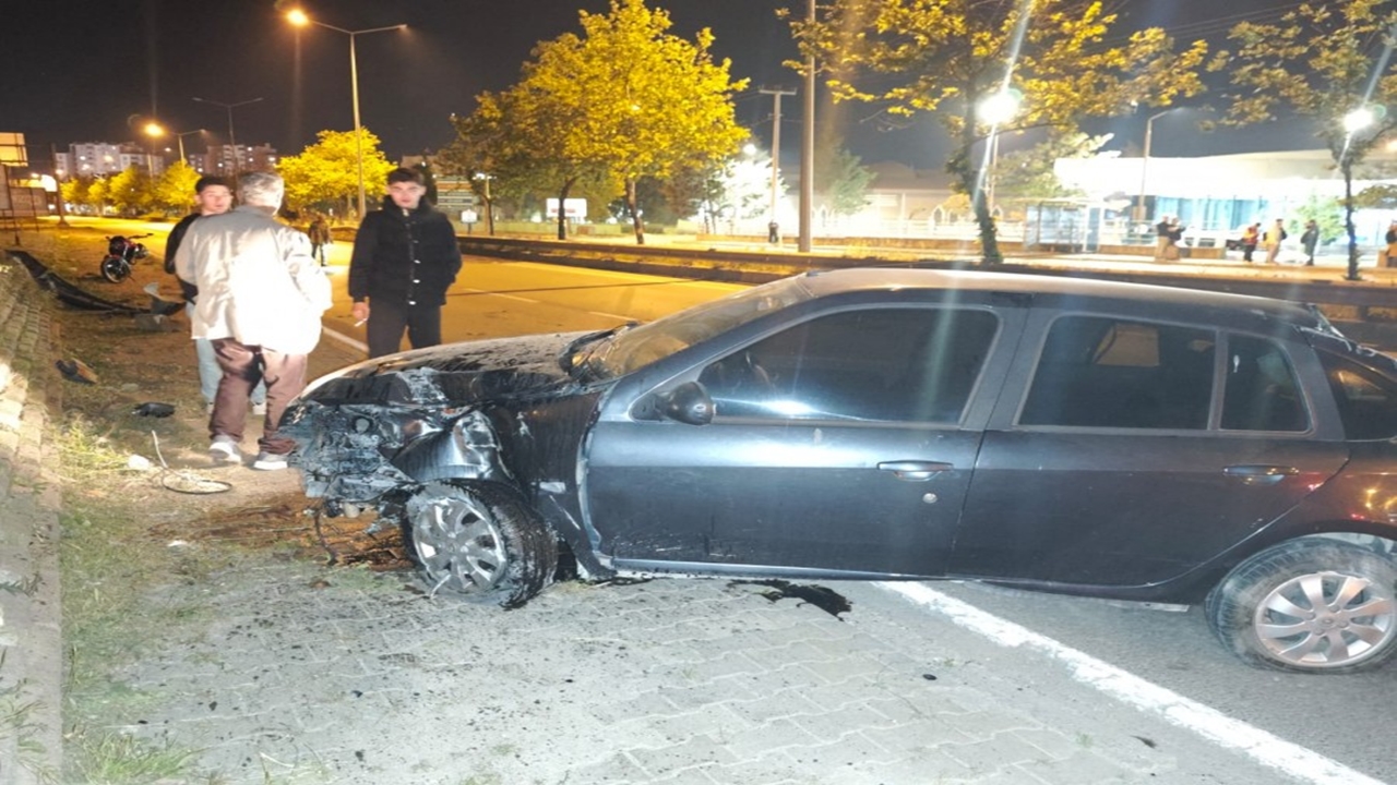 Gemlik'te Korkunç Trafik Kazası: Otomobil Takla Attı