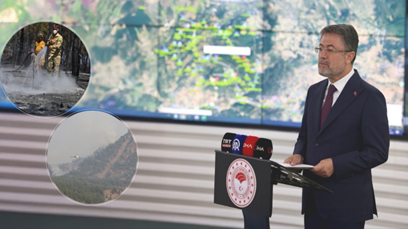 Bakan Yumaklı, Ülkedeki Yangınlar İle İlgili Açıklama Yaptı