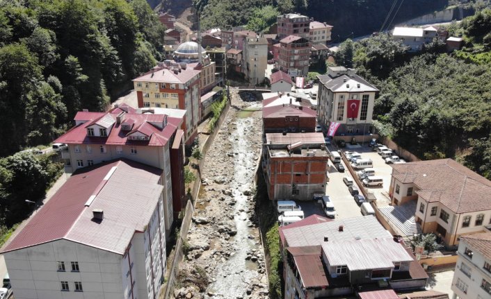 Trabzon'da dere yataklarında 446 ev sel ve taşkın riski altında