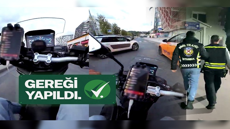 İstanbul Trafiğinde Akrobatik Hareket Yapan Motosiklet Sürücüsü Tutuklandı