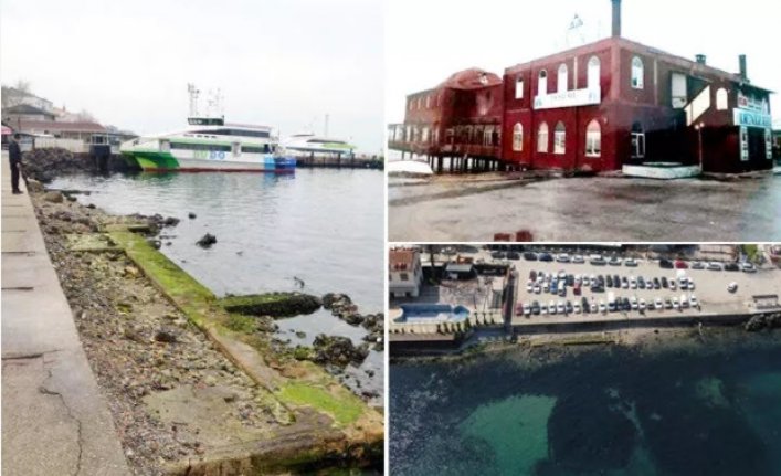 Mudanya'da deniz çekildi! Acı hatıralar canlandı