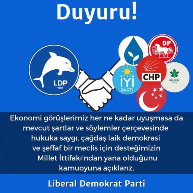 Liberal Demokrat Parti: Kılıçdaroğlu'nu destekleyeceğiz