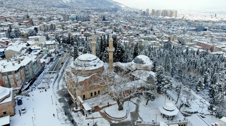 Bursa beyaz gelinliğini giydi! Kartpostallık görüntüler oluştu