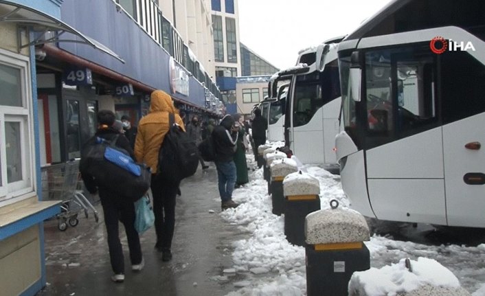 İstanbul'da şehirlerarası otobüs seferleri durduruldu!