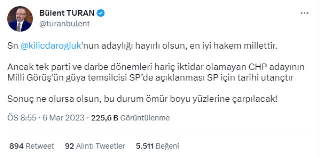 AK Parti'den Kılıçdaroğlu'nun adaylığına ilk yorum!