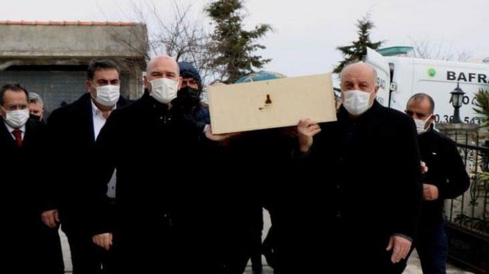 İçişleri Bakanı Soylu'nun dayısı toprağa verildi