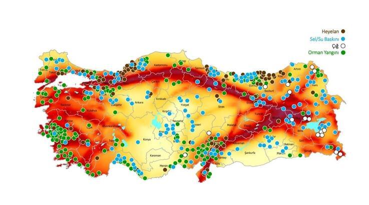 AFAD, Türkiye'nin afet risk haritasını çıkardı