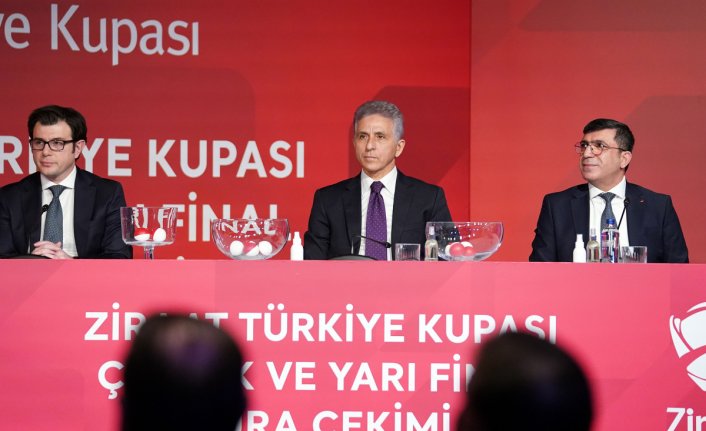 Ziraat Türkiye Kupası'nda çeyrek ve yarı final eşleşmeleri yapıldı