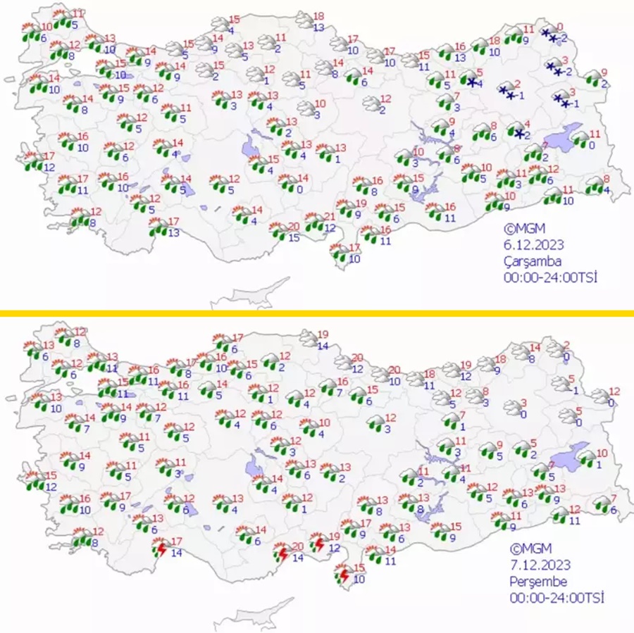 Hava Durumu Uyarısı: Çarşamba Günü Kar Kapıda!