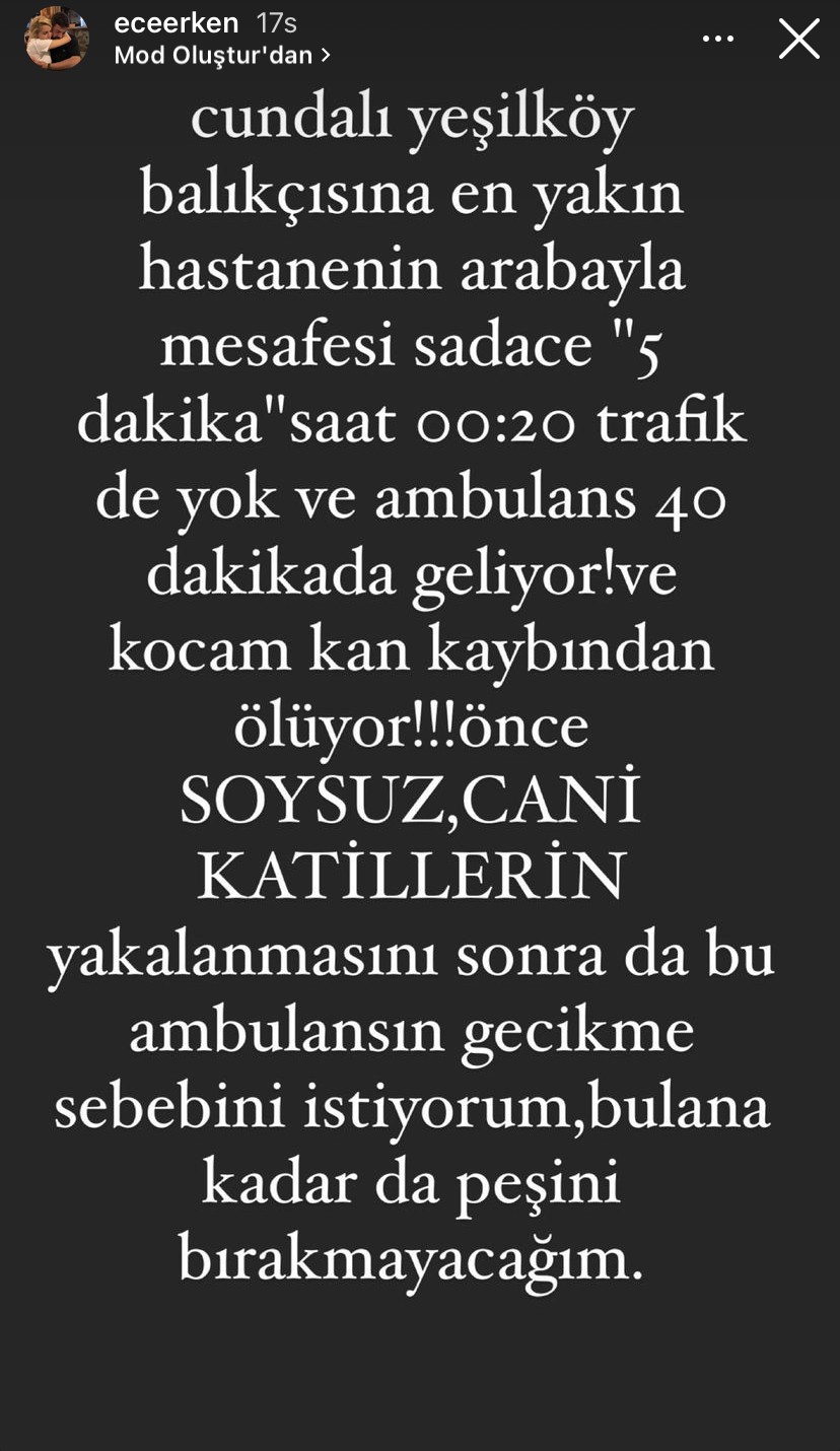 Ece Erken'in ‘ambulans geç geldi’ isyanına İl Sağlık Müdürlüğü'nden yanıt