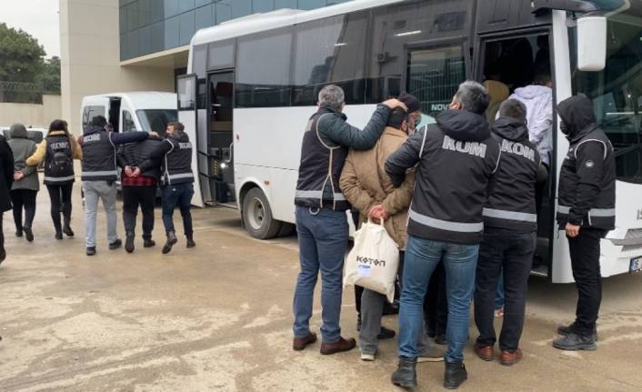 Bursa'da suç örgütüne şafak baskını