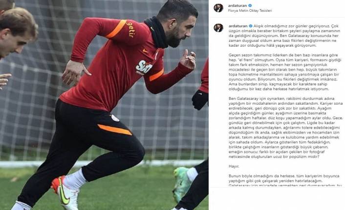 Arda Turan: 'Galatasaray için mücadele vermekten geri durmayacağım'