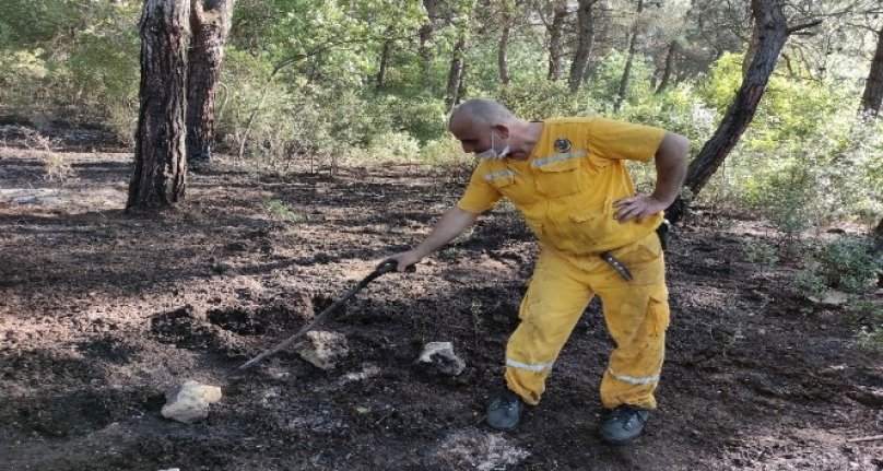 Bursa’da kısıtlamada mangal keyfi ormanı yaktı