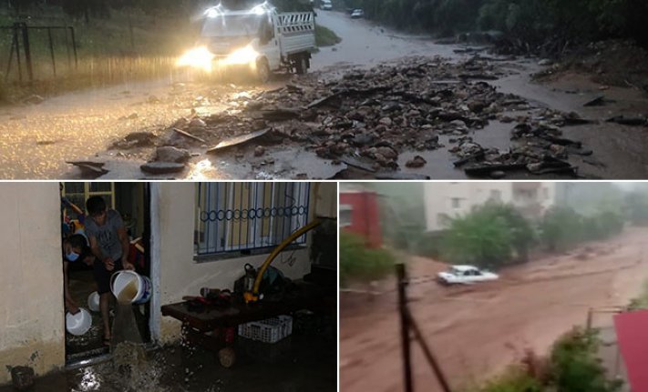 Kozan'ı sel vurdu! Caddeler, sokaklar göle döndü