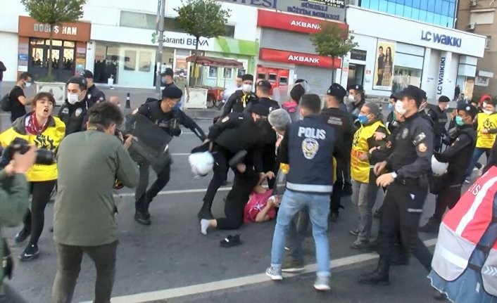 Taksim'e yürümek isteyen gruplar gözaltına alındı