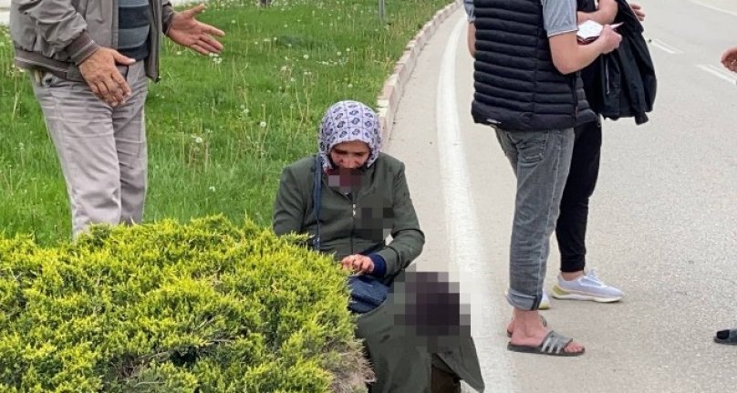 Bursa'da yaya geçidinden geçmeye çalışan kadına otomobil çarptı!