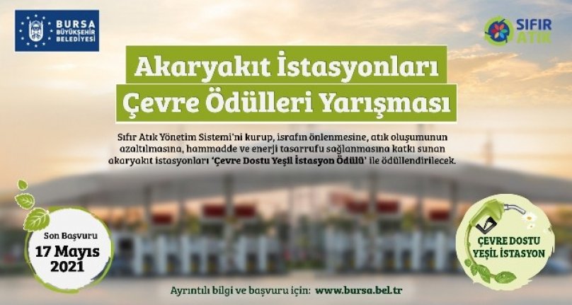 Bursa'da akaryakıt istasyonları çevre için yarışıyor