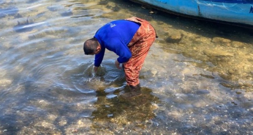 Bursa'da balıkçıların ağına tarihi eser takıldı