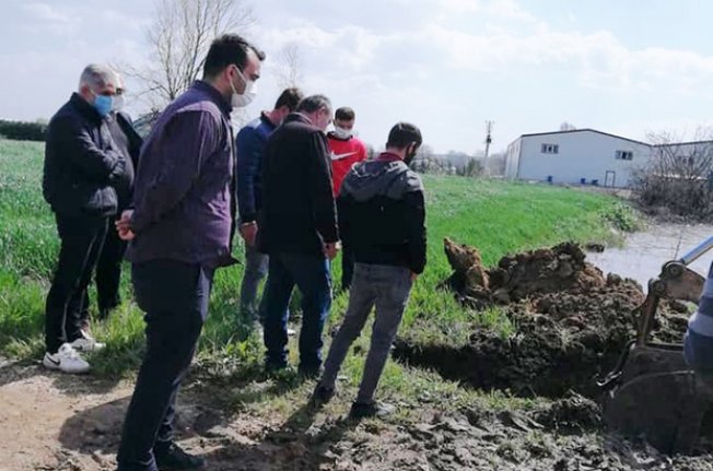 Mudanya'da tarım arazileri sular altında kaldı