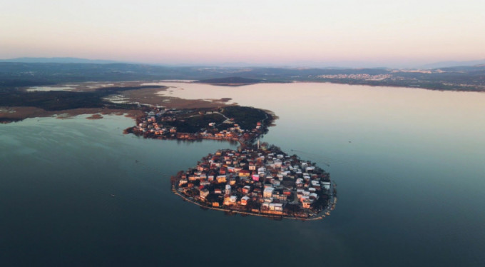 Bursa Gölyazı havadan görüntülendi