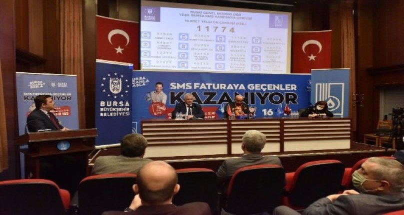 Bursa'da SMS fatura kampanyasının talihlileri belli oldu!