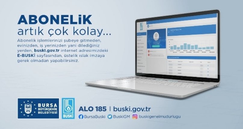 BUSKİ'de online abonelik dönemi