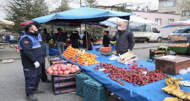 Bursa Nilüfer'de pazarlar normal düzene döndü