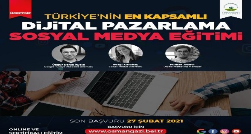 Dijital Pazarlama ve Sosyal Medya Eğitimi'ne rekor başvuru