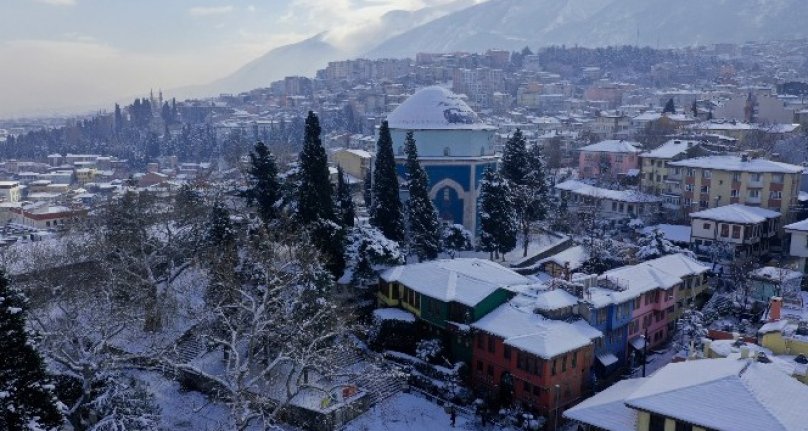 Beyaz gelinlik Bursa'ya çok yakıştı