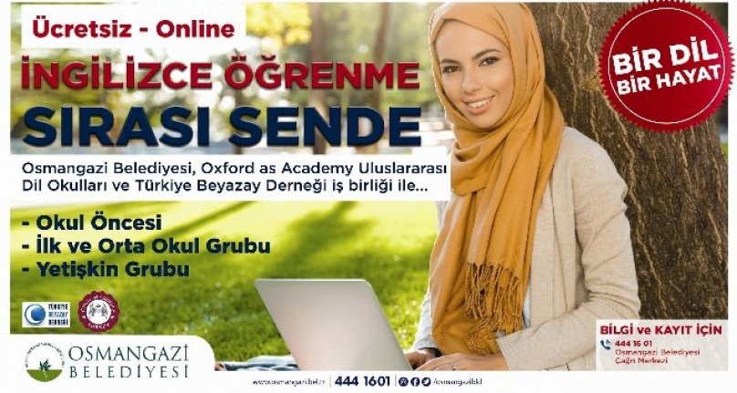 Bursa Osmangazi Belediyesi'den online İngilizce kursu