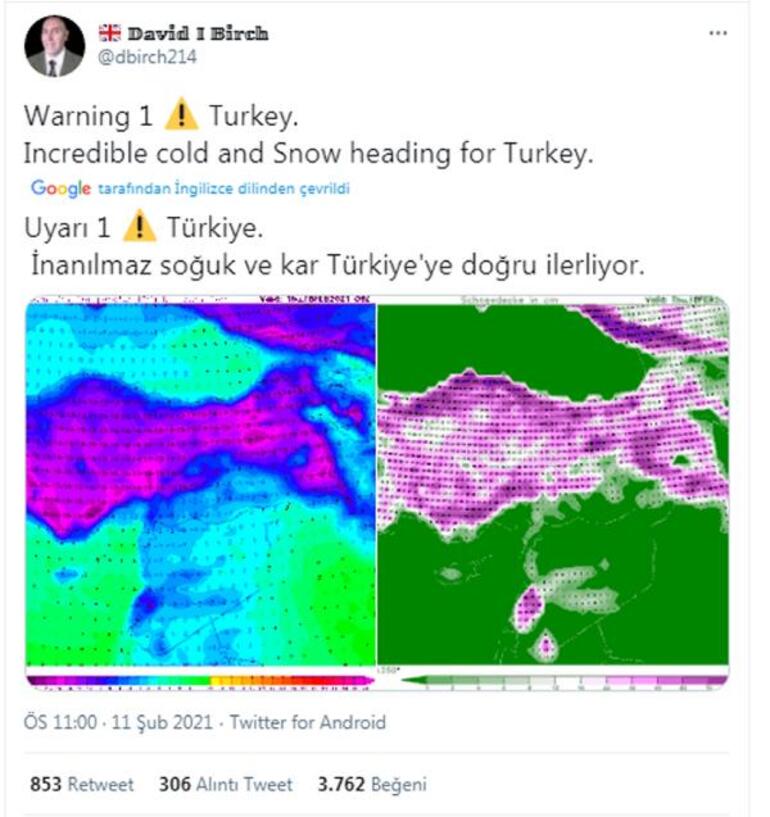 İngilizlerin de gözü Türkiye'de... Oraya bile kar yağacak!