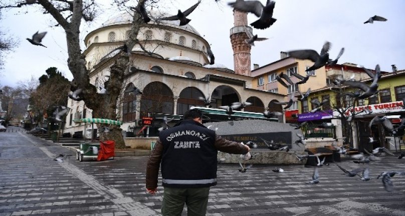 Bursa Osmangazi sokakları sessizliğe büründü