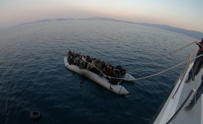 Aydın'da 31 düzensiz göçmen kurtarıldı
