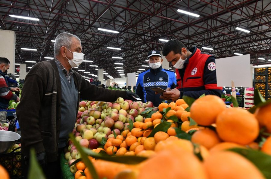 Bursa'da pazar esnafına HES kodu denetimi yapıldı