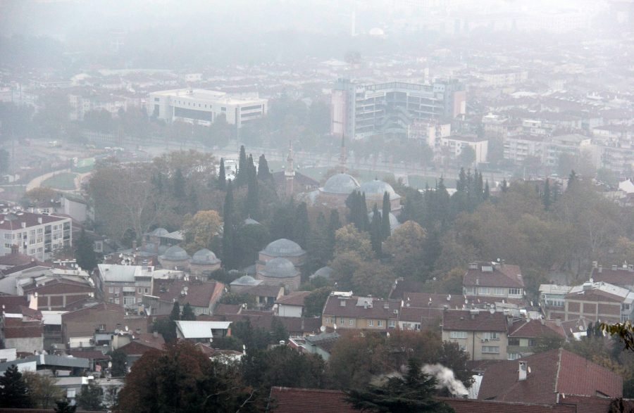 Bursa ovası sisler içinde kaldı