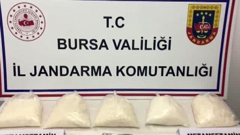 Bursa'da 5 kilogram metamfetamin ele geçirildi