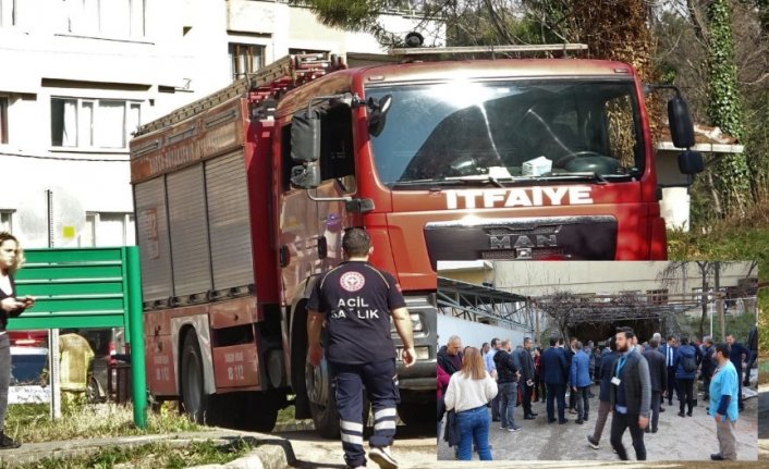 Bursa'da devlet hastanesinde yangın çıktı!