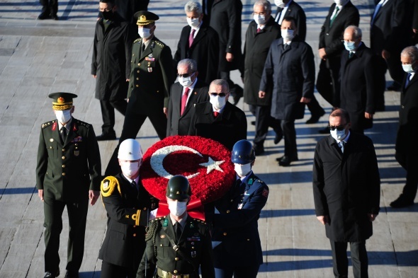 Devlet erkanı 10 Kasım'da Anıtkabir'i ziyaret etti