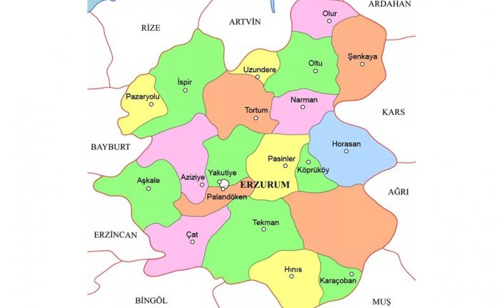 Erzurum ilçe nüfusları açıklandı